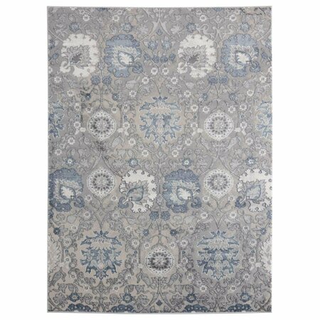 UNITED WEAVERS OF AMERICA Cascades Olallie Blue Area Rectangle Rug, 7 ft. 10 in. x 10 ft. 6 in. 2601 10460 912
